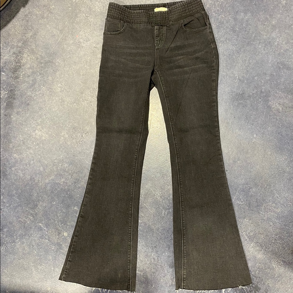 Turquoise Haven black flare jeans